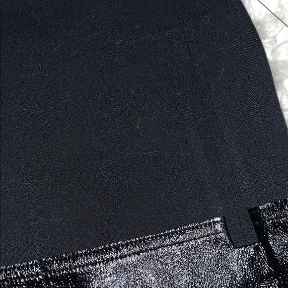 Worthington Mixed Media Mini Pleather Aline Skirt - Picture 6 of 8